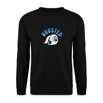 Turbocharger Boosted - Turbo & Tuning - Unisex Sweatshirt - black - Front - Alina (178cm) & Michal (187cm)