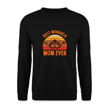 Monarque papillon monarque américain papillon monarque - Sweat-shirt Unisexe - noir - Devant - Alina (178cm) & Michal (187cm)