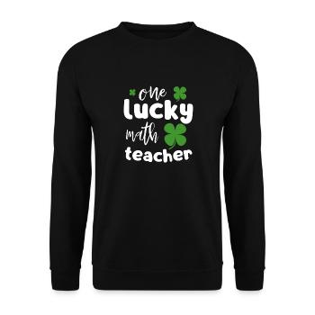 One Lucky Teacher St. Patrick's Day Rainbow Shamro - Sweat-shirt Unisexe - noir - Devant - Alina (178cm) & Michal (187cm)