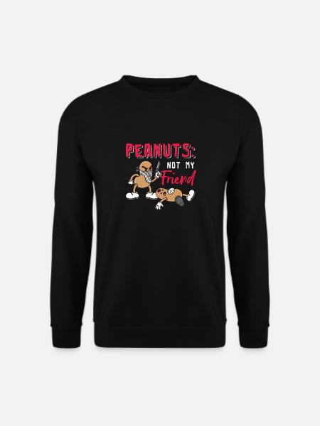 Erdnüsse Nicht Mein Freund Erdnuss-allergiker - Unisex Pullover - Schwarz