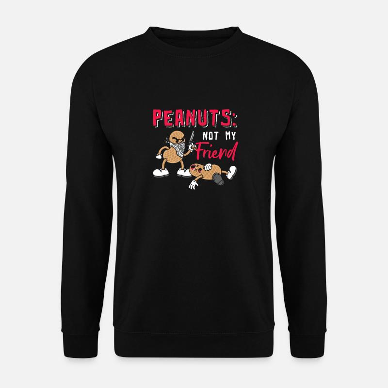 Erdnüsse Nicht Mein Freund Erdnuss-allergiker - Unisex Pullover - Schwarz