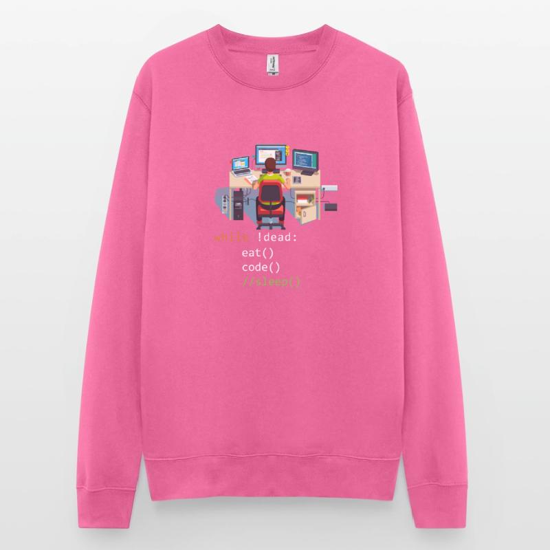 Informatique Python Programmeur Manger Code Sommeil Sweat-shirt Unisexe