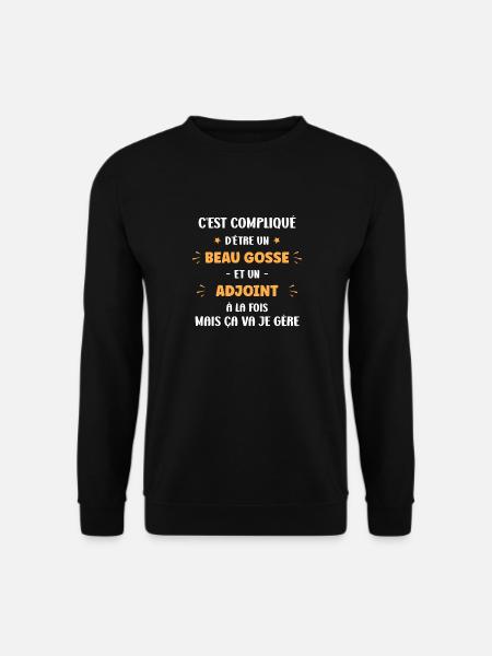 Beau gosse adjoint - Sweat-shirt Unisexe - noir
