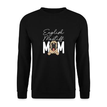 Mastiff Dog Old English Mastiff - Unisex Sweatshirt - black - Front - Alina (178cm) & Michal (187cm)
