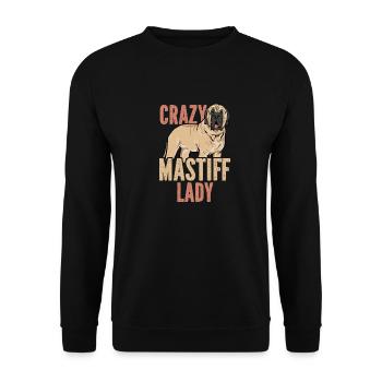 Mastiff Dog Old English Mastiff - Unisex Sweatshirt - black - Front - Alina (178cm) & Michal (187cm)
