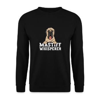 Mastiff Dog Old English Mastiff - Unisex Sweatshirt - black - Front - Alina (178cm) & Michal (187cm)