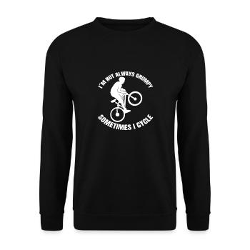Cycling Cycling Cyclists Cyclists - Unisex Sweatshirt - black - Front - Alina (178cm) & Michal (187cm)
