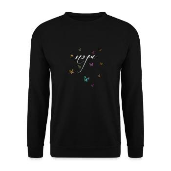 NOPE - sei kein ja-Sager! - Unisex Pullover - Schwarz - Vorne - Alina (178cm) & Michal (187cm)