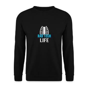 Rad Tech Radiologie Hommes Femmes Radiographe - Sweat-shirt Unisexe - noir - Devant - Alina (178cm) & Michal (187cm)