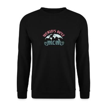 Süßer Muttertag - Die beste Mutter der Welt - Unisex Pullover - Schwarz - Vorne - Alina (178cm) & Michal (187cm)