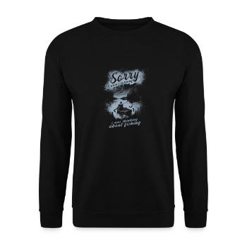 Fishing Fishing Fishing Fishing Fishing Hooks - Unisex Sweatshirt - black - Front - Alina (178cm) & Michal (187cm)