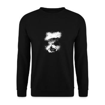 Fishing Fishing Fishing Fishing hooks Anglers - Unisex Sweatshirt - black - Front - Alina (178cm) & Michal (187cm)