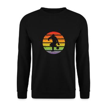 Football Design Football Player Football Équipe de football - Sweat-shirt Unisexe - noir - Devant - Alina (178cm) & Michal (187cm)