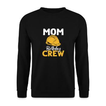 Maman De L’Équipe D’Anniversaire - Construction d’anniversaire - Sweat-shirt Unisexe - noir - Devant - Alina (178cm) & Michal (187cm)