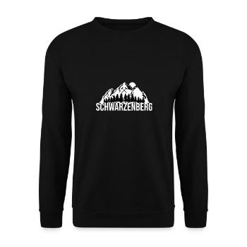 Schwarzenberg Erzgebirge - Unisex Pullover - Schwarz - Vorne - Alina (178cm) & Michal (187cm)