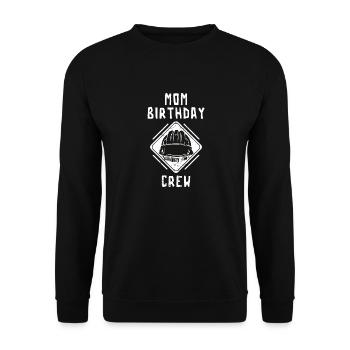 Maman De L’Équipe D’Anniversaire - Construction d’anniversaire - Sweat-shirt Unisexe - noir - Devant - Alina (178cm) & Michal (187cm)