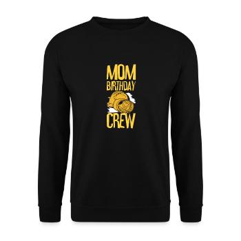 Maman De L’Équipe D’Anniversaire - Construction d’anniversaire - Sweat-shirt Unisexe - noir - Devant - Alina (178cm) & Michal (187cm)