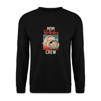 Maman De L’Équipe D’Anniversaire - Construction d’anniversaire - Sweat-shirt Unisexe - noir - Devant - Alina (178cm) & Michal (187cm)