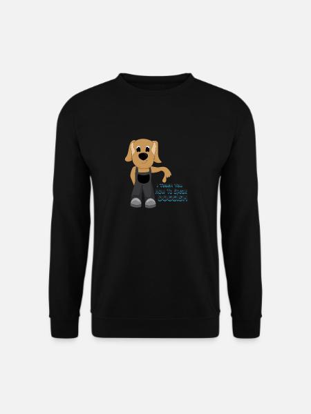 Teach You Doggish Ironischer Hundetrainer für - Unisex Pullover - Schwarz
