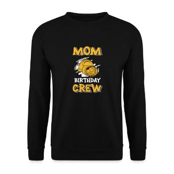 Maman De L’Équipe D’Anniversaire - Construction d’anniversaire - Sweat-shirt Unisexe - noir - Devant - Alina (178cm) & Michal (187cm)