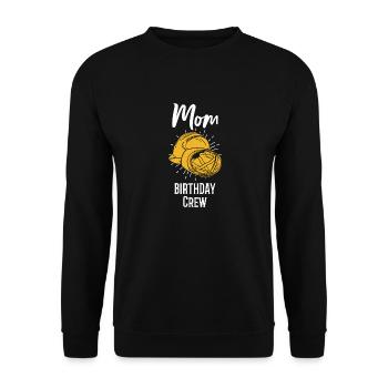 Maman De L’Équipe D’Anniversaire - Construction d’anniversaire - Sweat-shirt Unisexe - noir - Devant - Alina (178cm) & Michal (187cm)