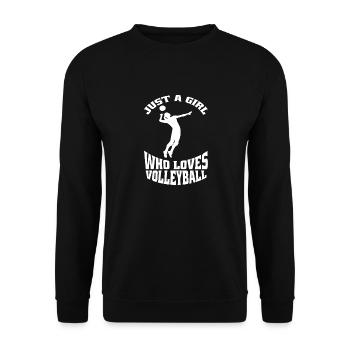 Volleyball Volleyball Joueur de volleyball Cadeau Volleyball de plage - Sweat-shirt Unisexe - noir - Devant - Alina (178cm) & Michal (187cm)