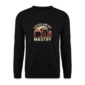 Mastiff Dog Old English Mastiff - Unisex Sweatshirt - black - Front - Alina (178cm) & Michal (187cm)