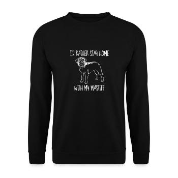 Mastiff Dog Old English Mastiff - Unisex Sweatshirt - black - Front - Alina (178cm) & Michal (187cm)