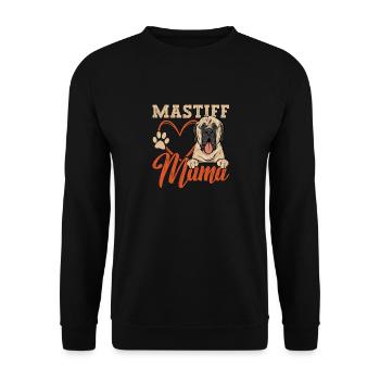 Mastiff Dog Old English Mastiff - Unisex Sweatshirt - black - Front - Alina (178cm) & Michal (187cm)