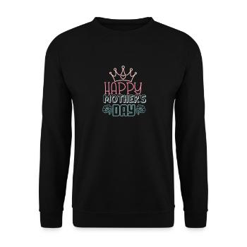 Sweet Family - Alles Gute zum Muttertag - Unisex Pullover - Schwarz - Vorne - Alina (178cm) & Michal (187cm)