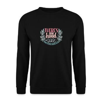 Sweet Mothers Day - Theres no Hood like Motherhood - Sweat-shirt Unisexe - noir - Devant - Alina (178cm) & Michal (187cm)