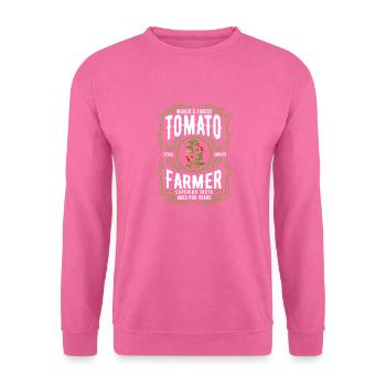Worlds Finest Tomato Farmer, Funny Tomato - Unisex Pullover - Pink - Vorne