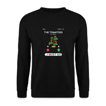 Les tomates appellent, drôle de jardinage de tomates - Sweat-shirt Unisexe - noir - Devant - Alina (178cm) & Michal (187cm)