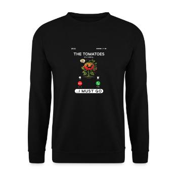Les tomates appellent, drôle de jardinage de tomates - Sweat-shirt Unisexe - noir - Devant - Alina (178cm) & Michal (187cm)