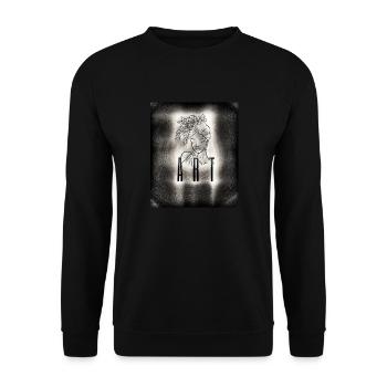 Kunstfrau - Unisex Pullover - Schwarz - Vorne - Alina (178cm) & Michal (187cm)