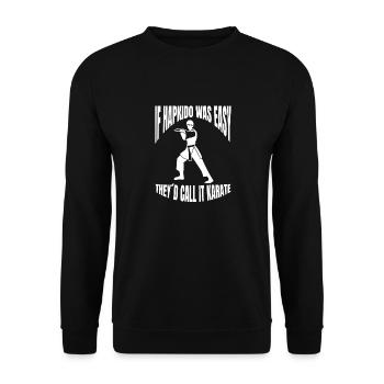 Judo Aikido Karate Hapkido Martial Arts Martial Arts - Unisex Sweatshirt - black - Front - Alina (178cm) & Michal (187cm)