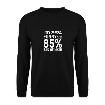 Mathématiques Professeur de mathématiques Équation Pi - Sweat-shirt Unisexe - noir - Devant - Alina (178cm) & Michal (187cm)