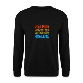 Mathématiques Professeur de mathématiques Équation Pi - Sweat-shirt Unisexe - noir - Devant - Alina (178cm) & Michal (187cm)