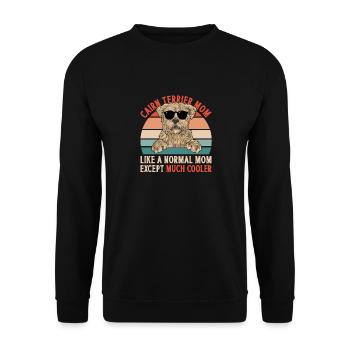 Cairn Terrier Chien - Sweat-shirt Unisexe - noir - Devant - Alina (178cm) & Michal (187cm)