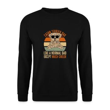Cairn Terrier Hund - Unisex Pullover - Schwarz - Vorne - Alina (178cm) & Michal (187cm)