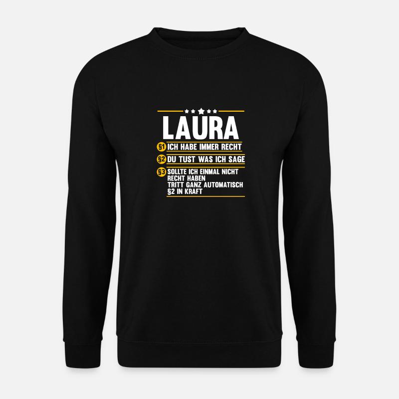 Laura - Unisex Pullover - Schwarz