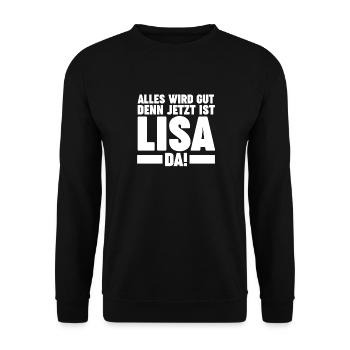 Lisa - Unisex Pullover - Schwarz - Vorne - Alina (178cm) & Michal (187cm)