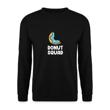 Beignets Food Lover Donut Dire Funny Donuts - Sweat-shirt Unisexe - noir - Devant - Alina (178cm) & Michal (187cm)