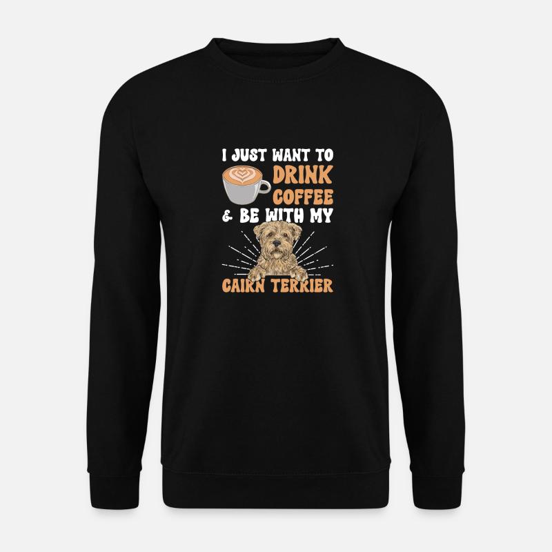 Cairn Terrier Hund - Unisex Pullover - Schwarz