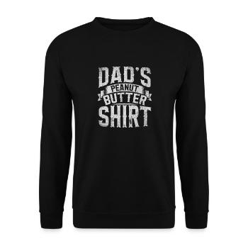 Dads Peanut Butter - Unisex Pullover - Schwarz - Vorne - Alina (178cm) & Michal (187cm)