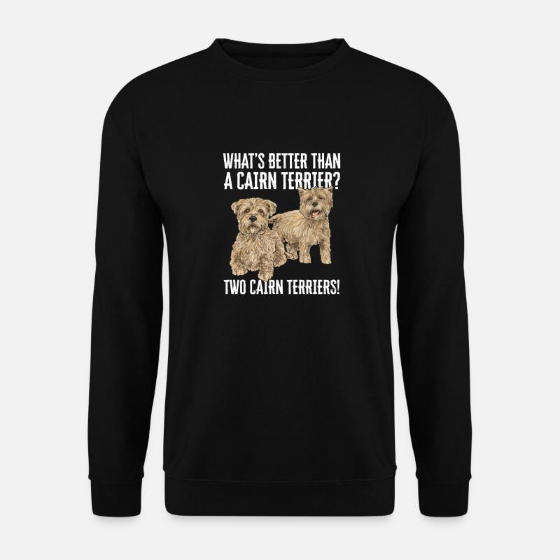 Cairn Terrier Chien - Sweat-shirt Unisexe - noir
