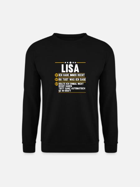 Lisa - Unisex Pullover - Schwarz
