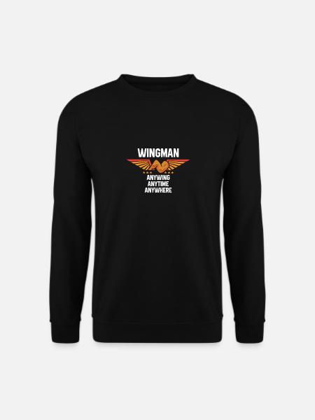 Chicken Wings Funny Food Lover Chicken Wings - Unisex Pullover - Schwarz