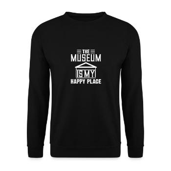 Musée Funny Design Musées - Sweat-shirt Unisexe - noir - Devant - Alina (178cm) & Michal (187cm)