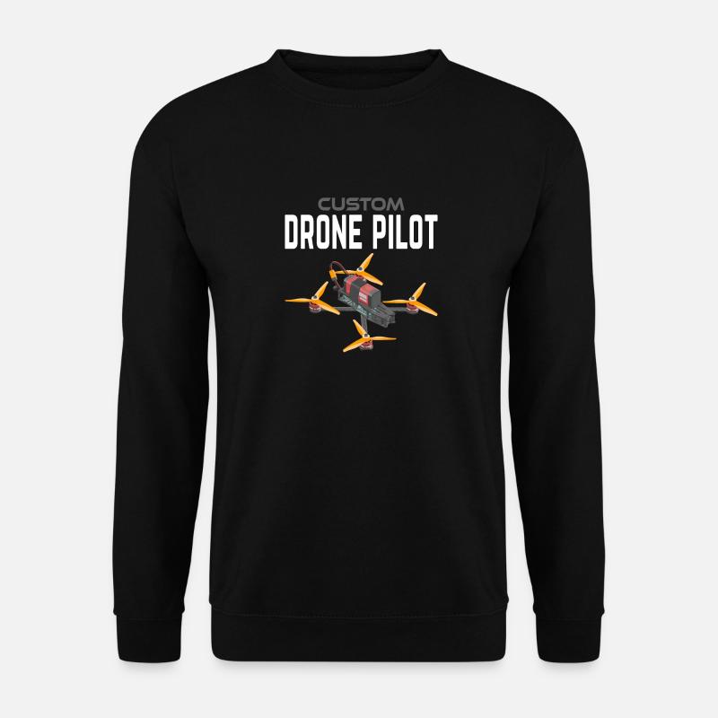 Custom Drone Pilot - Unisex Sweatshirt - black